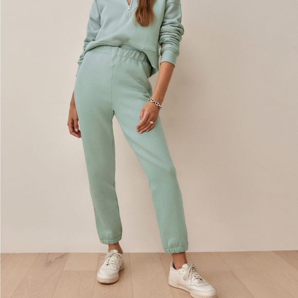 Reformation Pants - Reformation Classic Sweatpant in Celadon sea green